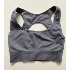 NVGTN Eclipse Seamless Sports Bra Black Open Cutout Back